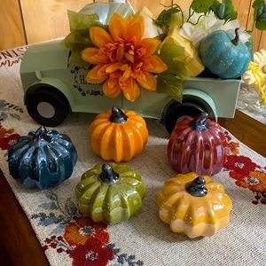 Brand New Welcome friends + 5 asst. fall pumpkins